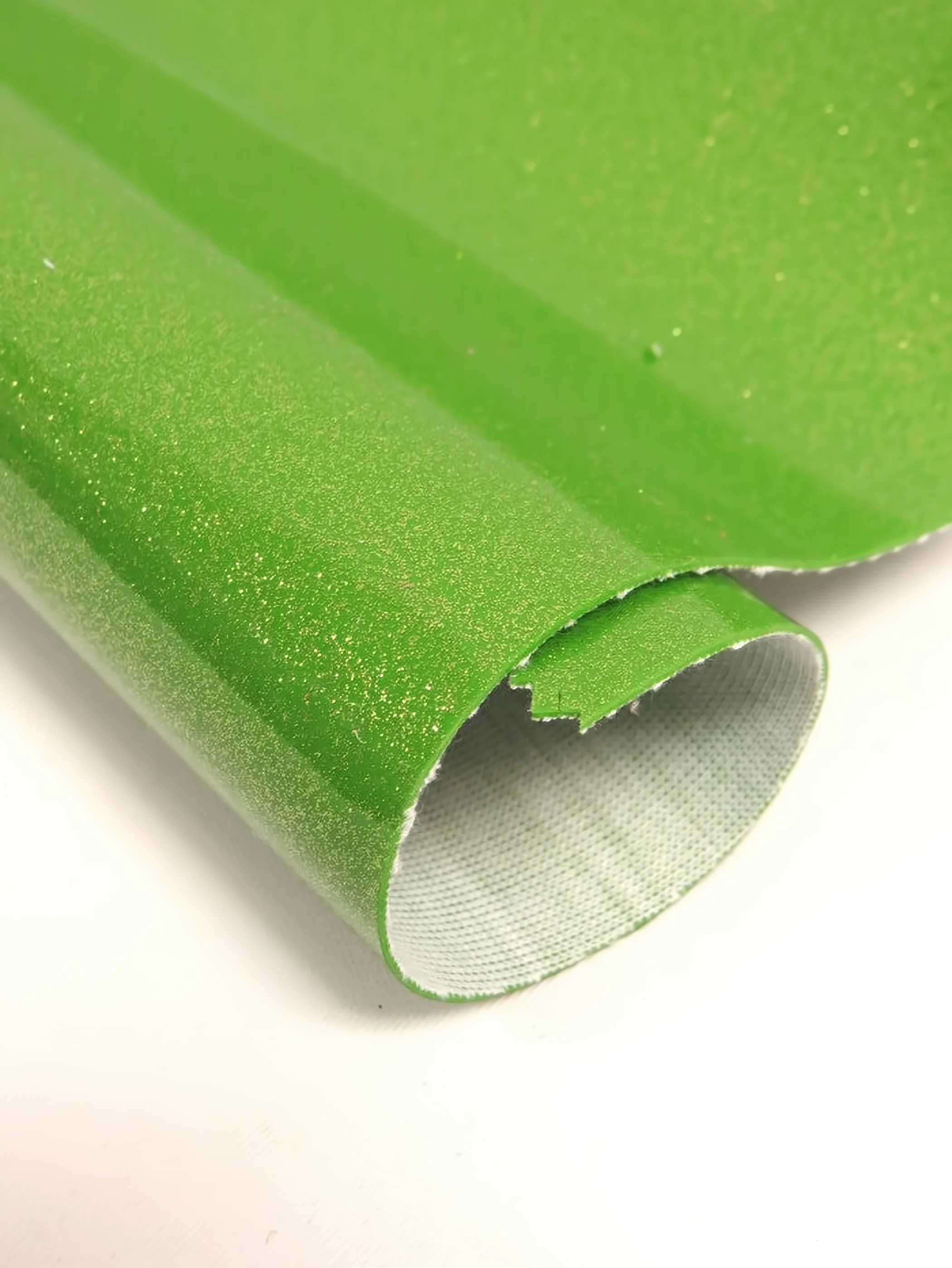 Ultra Sparkle Glitter Upholstery Vinyl Fabric DuroLast® / LIME / Sold by The Yard