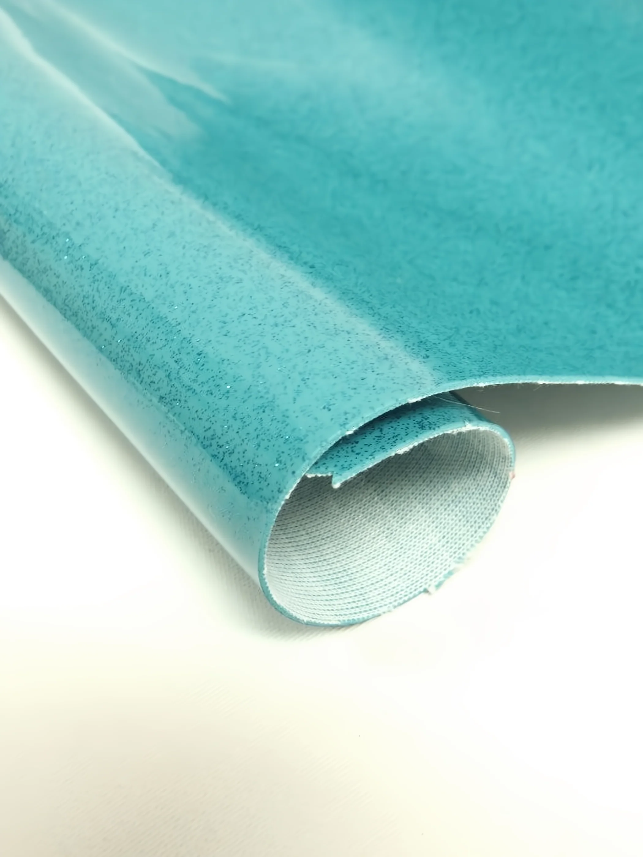 Ultra Sparkle Glitter Upholstery Vinyl Fabric DuroLast® / TURQUOISE / Sold by The Yard