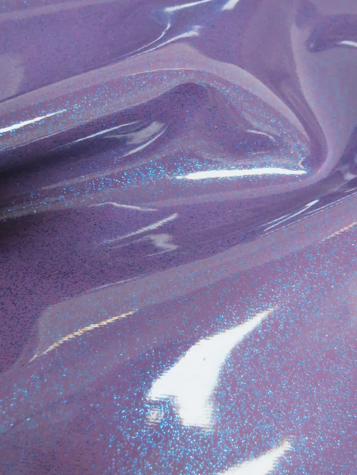 Ultra Sparkle Glitter Upholstery Vinyl Fabric / PURPLE / Sold by The Yard - Image 2