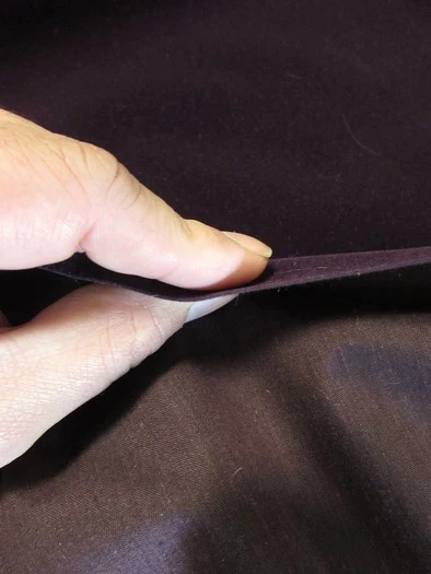 Upholstery Grade Solid Flocking Velvet Fabric / Burgundy / Sold By The Yard - Image 3