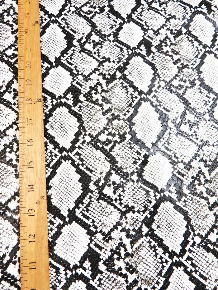 Valley Brown / Calico Python Snake Vinyl Fabric - Image 5