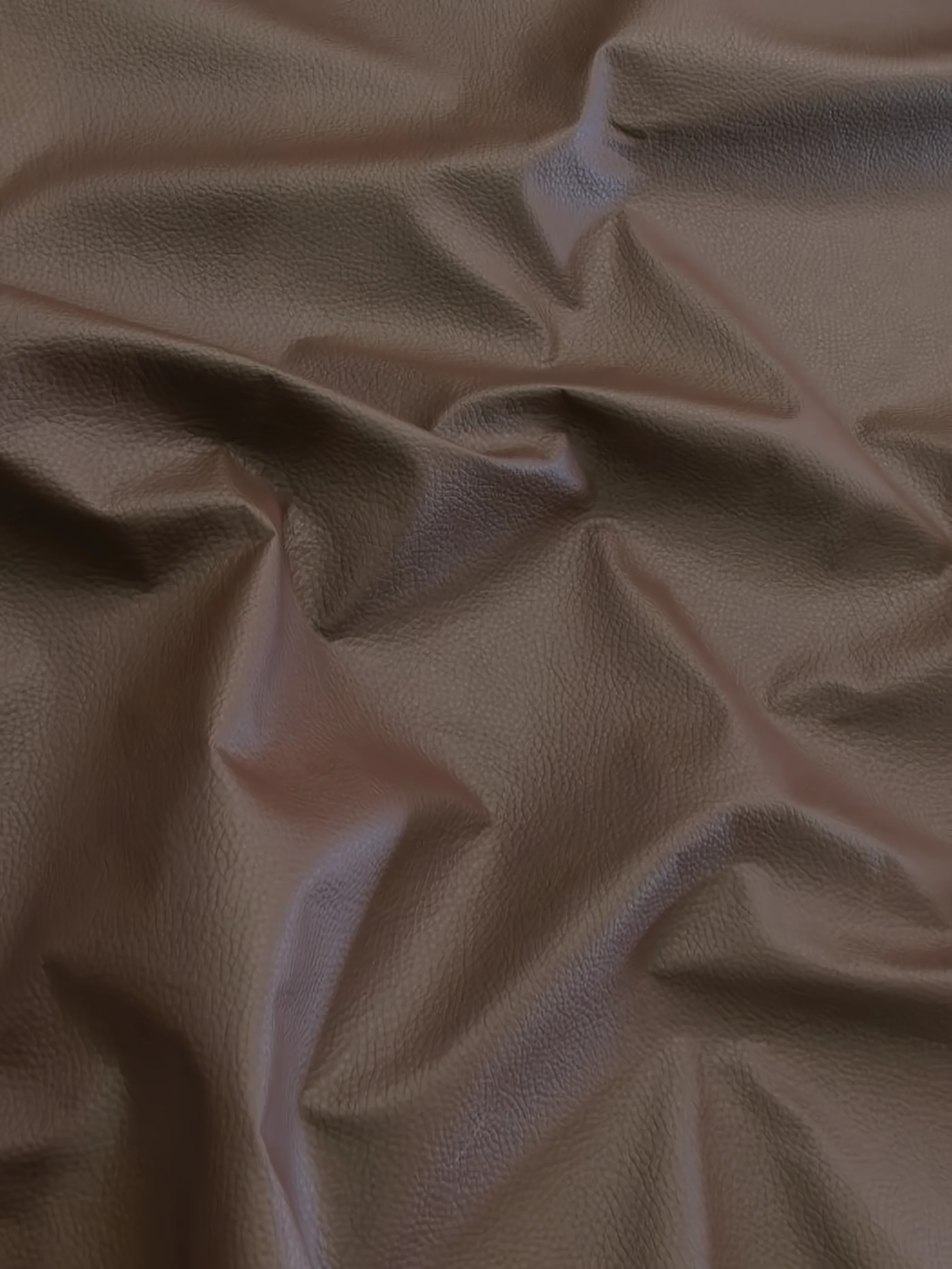 Vinyl Faux Fake Leather Pleather Grain Champion PVC Fabric / Brown / By The Roll - 25 Yards
