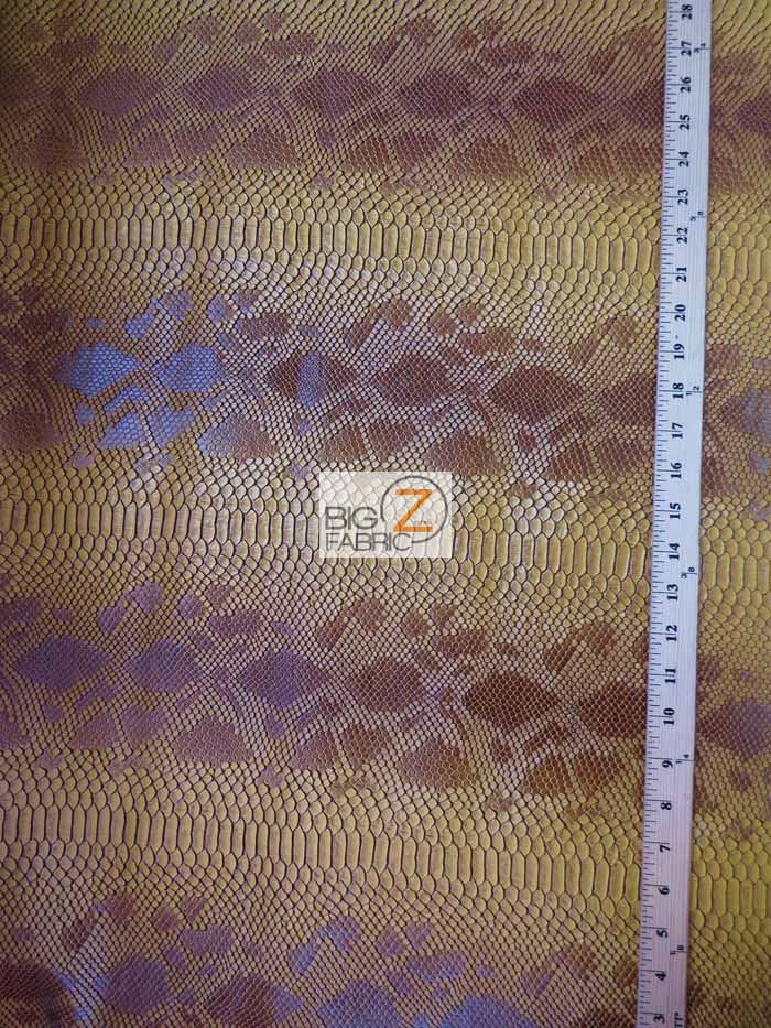 Viper Sopythana Embossed Snake Skin Vinyl Leather Fabric / Snow White / By The Roll - 30 Yards - Image 2