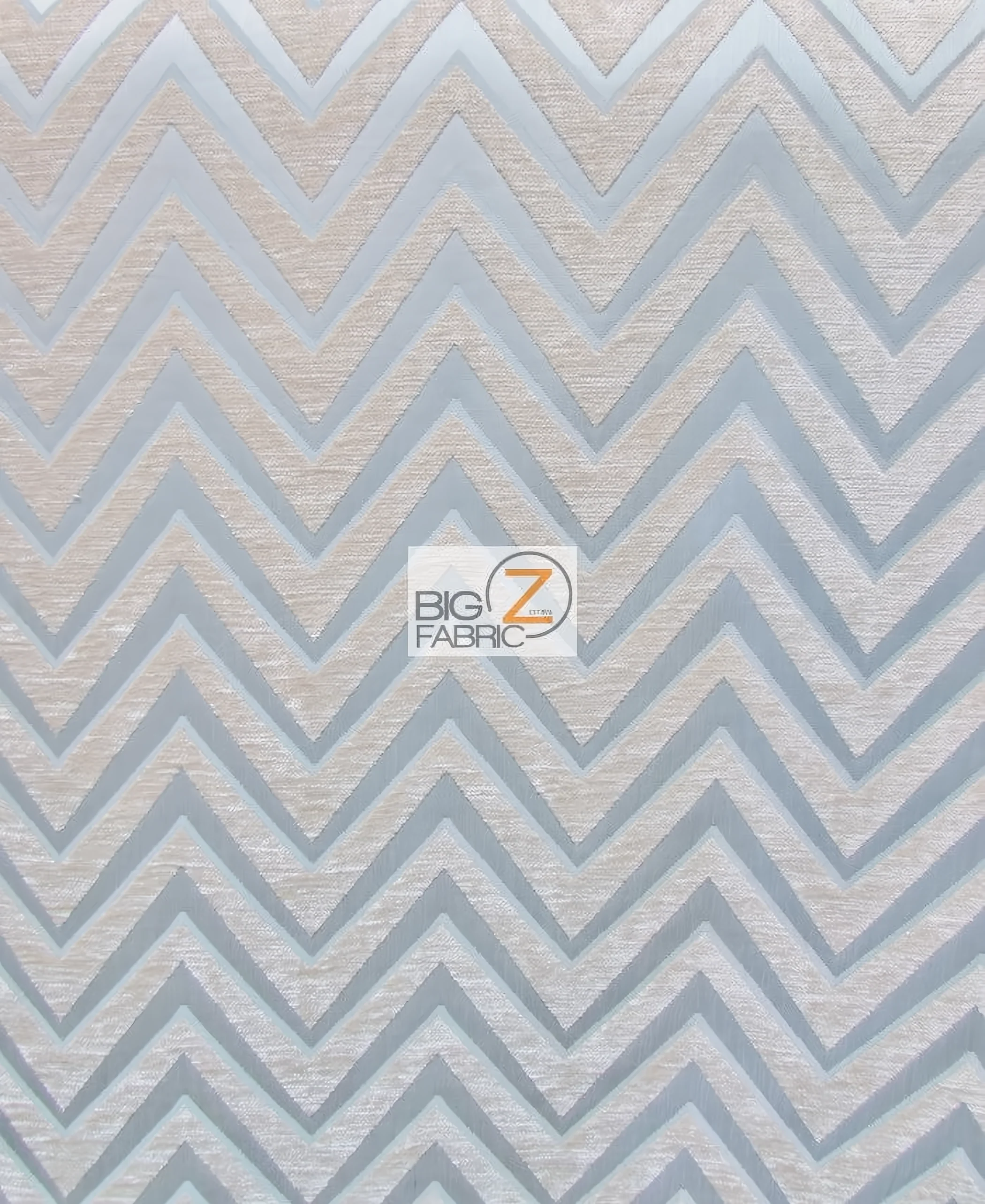 Zig Zag Chevron Upholstery Fabric / Sage / Sold By The Yard